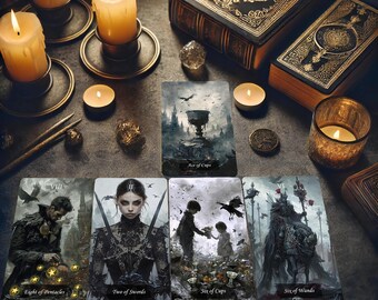 Gothic Tarot Deck, Tarot Card Deck, Tarot Deck With