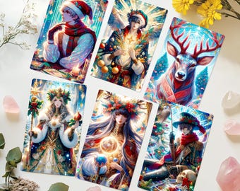 Tarot Deck, Tarot Card Deck, Tarot Deck with Guidebook, Unique Tarot Cards, 78 Tarot Cards, Oracle Deck, Christmas Tarot Deck, for Beginners