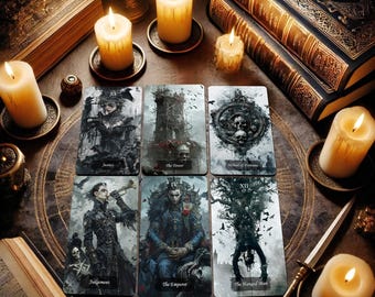 Gothic Tarot Deck, Tarot Card Deck, Tarot Deck With
