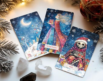 Tarot Deck, Christmas Tarot Card Deck, Tarot Deck with Guidebook, 78 Tarot Cards, for Beginners, Oracle Deck, Unique Tarot Cards
