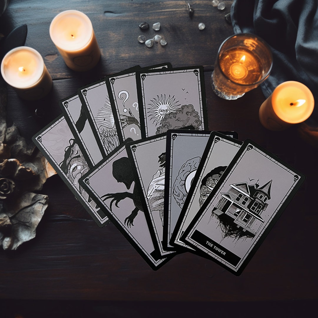 Phasmophobia Tarot Cards 10 Card Game Tarot Deck Fan Art Collectibles