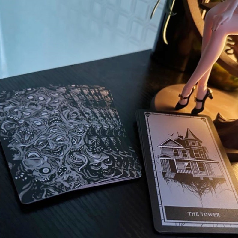 Phasmophobia Tarot Cards 10 Card Game Tarot Deck Fan Art Collectibles