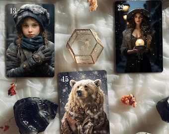 Cartas Lenormand, Baraja Winter Lenormand, Petit Lenormand, Adivinación, 36 Cartas