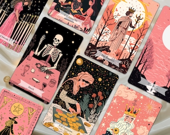 Tarot Cards Deck,Tarot Deck with Guidebook,78 Tarot Cards,Deck for Beginners,Illustrated Oracle deck,Tarot Gift