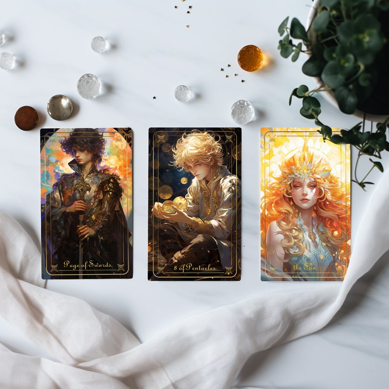 Tarot Deck, Tarot Card Deck, Tarot Deck With Guidebook, Animes Tarot ...