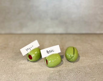 Olive Place Card Holders