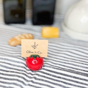 Kaarthouder met plaats voor tomaten