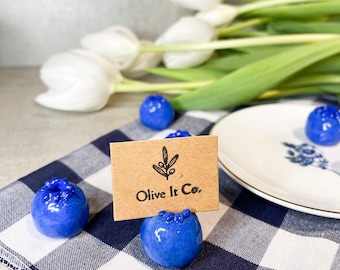 Blueberry Place Card Holders