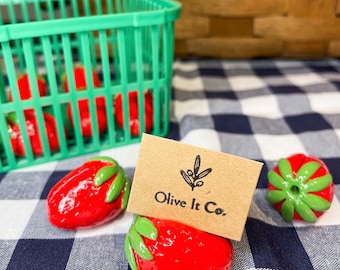 Strawberry Place Card Holders