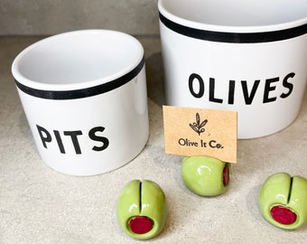 Olive Place Card Holders