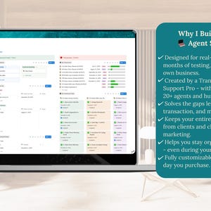 Makler Notion crm | Vorlagen für das Transaktionsmanagement: Makramee Succulente Bild 4