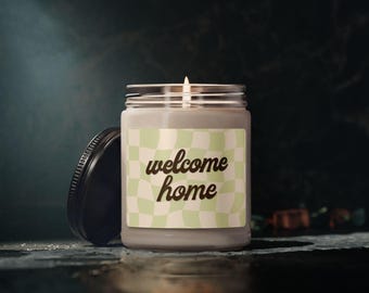 Welcome Home Candle, New Home Gift, Housewarming Gift, Realtor Closing Gift, First Home Gift, New Homeowner Gift