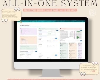 Real Estate Agent Notion CRM | Transaction Management Template: Agent Success Suite