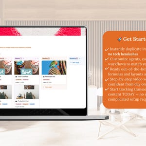 Makler Notion crm | Vorlagen für das Transaktionsmanagement: Makramee Succulente Bild 6