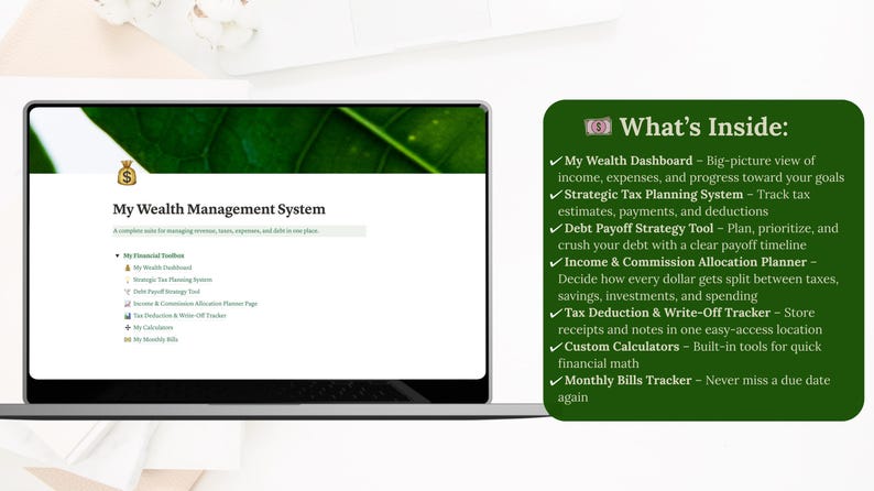 Makler Notion crm | Vorlagen für das Transaktionsmanagement: Makramee Succulente Bild 8
