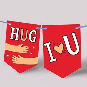 Love Banner, Valentines Day decor, Happy Valentines Day Banner, Valentines Day party decorations, Happy Valentines Day.