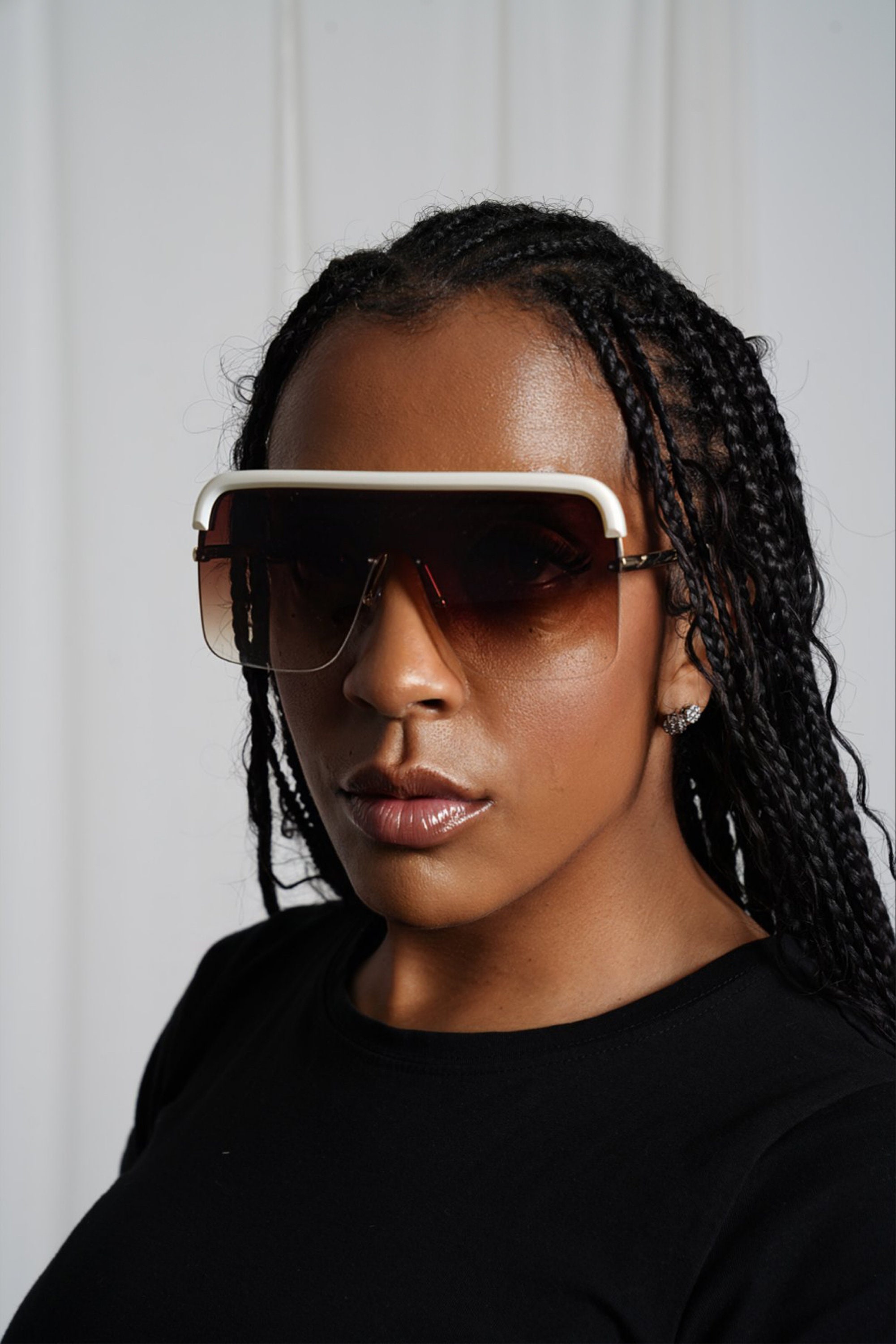 Oversized square aviator sunglasses sales
