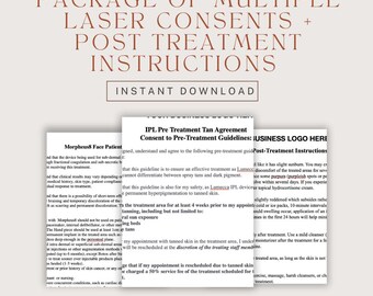 Toestemmingsformulieren laserbehandeling: aanpasbare spasjablonen (directe download)
