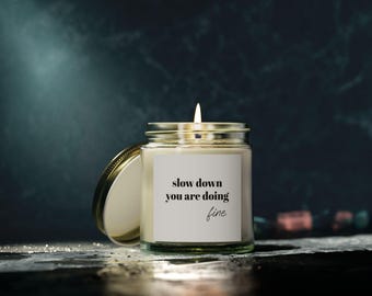 Slow Down l Coconut Apricot Soy Wax (4oz, 9oz)