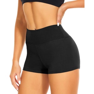 Frauen Hohe Taille Sportlich Sportshorts