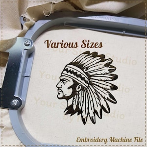 Indian Embroidery Design- Mascot School, Embroidery digital file for Embroidery Machine- 5 Sizes (Height range 3.00 to 7.00in)