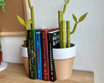 Bamboo Office Organizer: Pen & Sticky Note Holder, Bookends