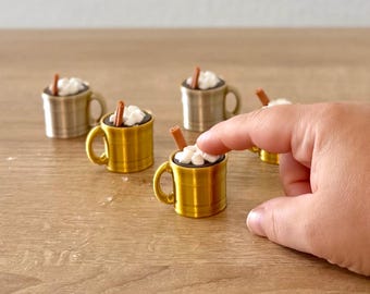 Cinnamon Hot Chocolate Cocoa Clicky Fidget : Sensory Keychain