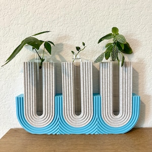 Plant Propagation Stand Set | Glass Plant Propagation Tubes with Arched Stand | Plant Propagation | Plant Stand | Plant Lover | Plant Gift