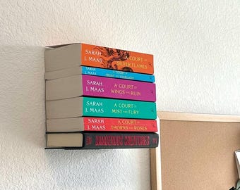 Invis Invisible Floating Book Shelf: Minimalist Book Ledge | Wall Hanging Reading Nook Storage
