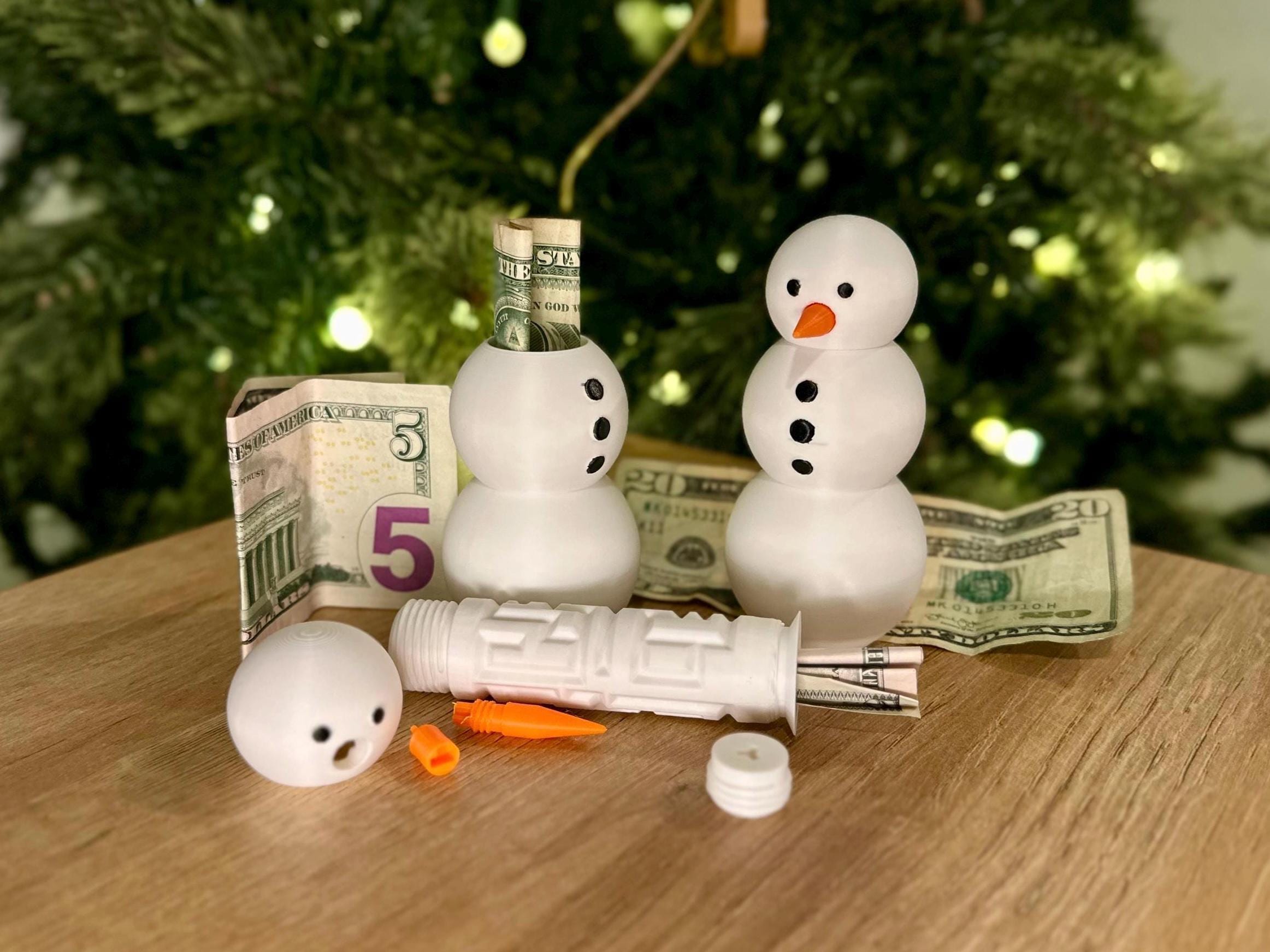 PLA Snowman Puzzle Box