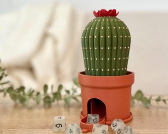 Cactus Dice Tower: 3D printed Gaming Decor and Dice Storage