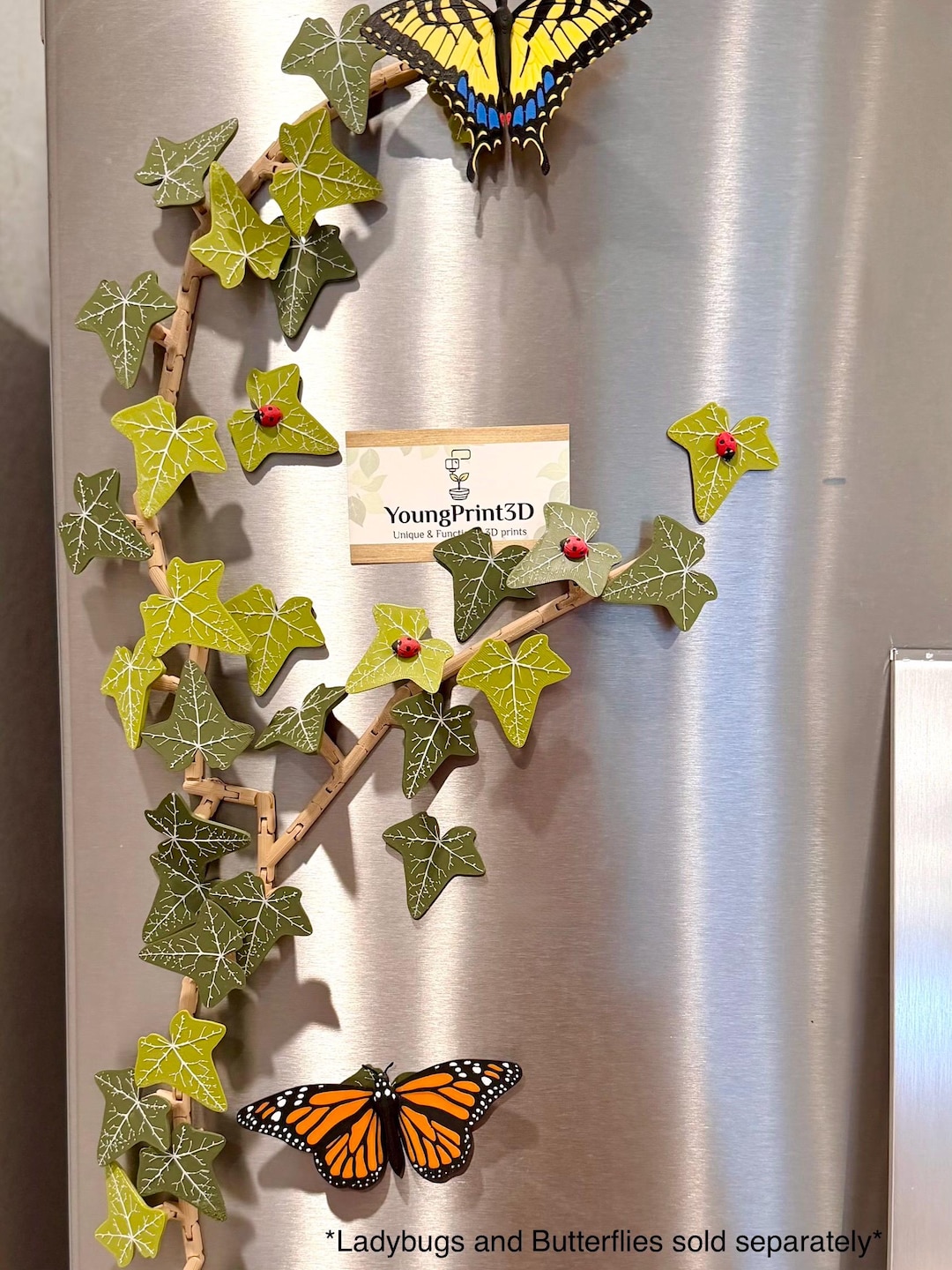 IVY ATTRACT & BASIC plus セット English Ivy Fridge Foliage Magnet Set: Articulating Vine