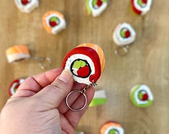 Sushi Container Key Chains | Sushi Pill Box Key chain | Individual Key chains | ForgeCore Key Chains | Sushi Keychain | Sushi Container