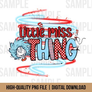 Little Miss Thing PNG Digital Download