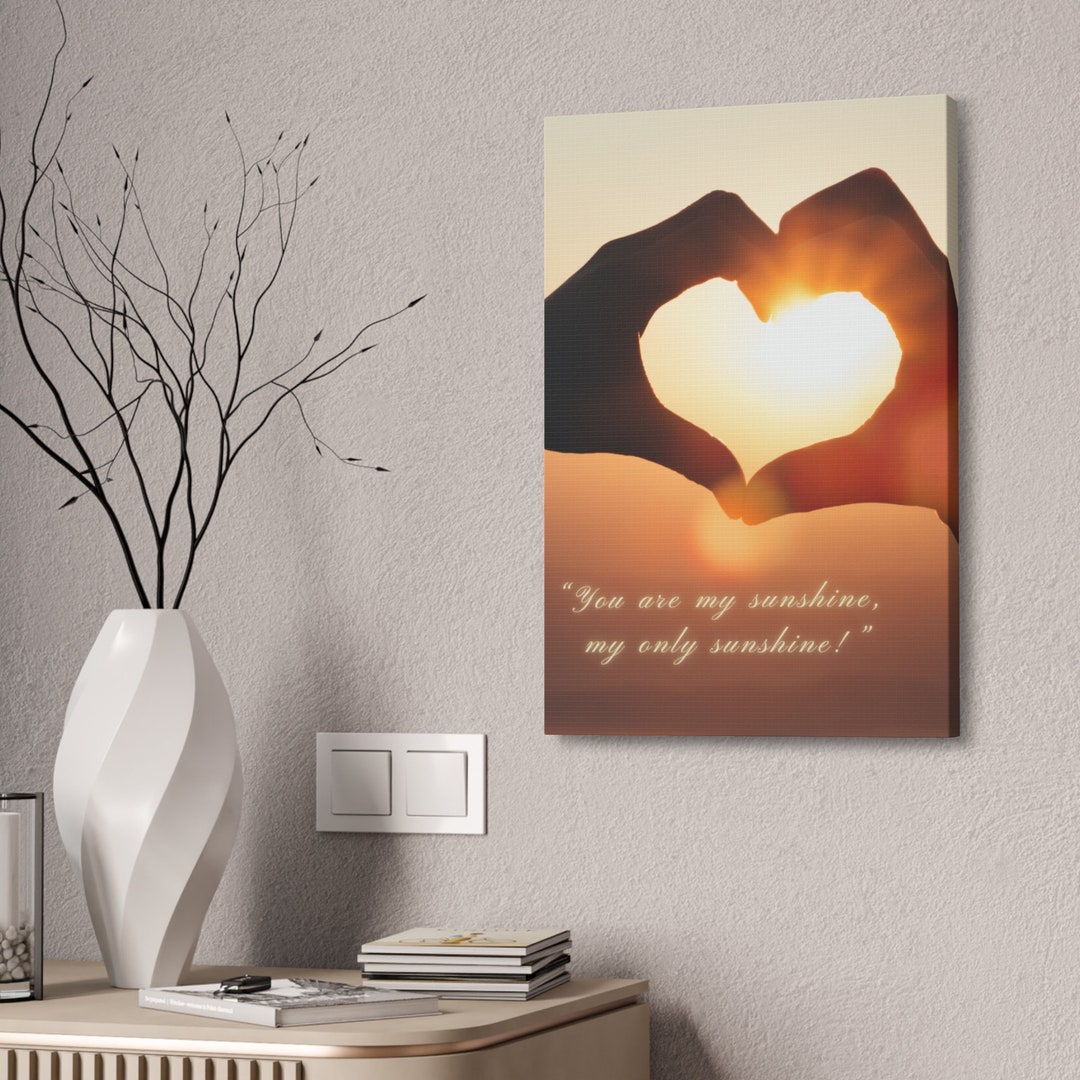 You Are My Sunshine | Cozy Home Decor | Romantic Wall Art | Sunset ...