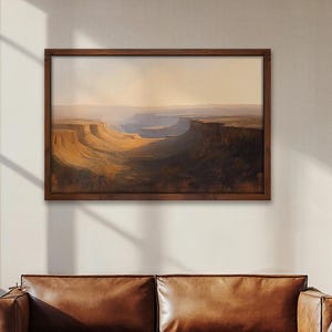 Grand Canyon Wall Art Large Desert Landscape Print For Rustic Home Decor