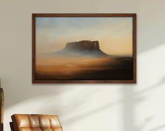 Western Desert Wall Art Large Canyon Landscape Print For Home Decor