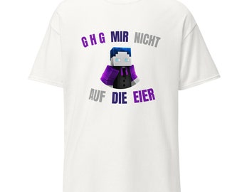 GHG Mir nicht auf die Eier T-Shirt | Weiß | Humor Shirt | Basti | Lustiges Tee | Humor | Witziges Shirt | YouTube Twitch