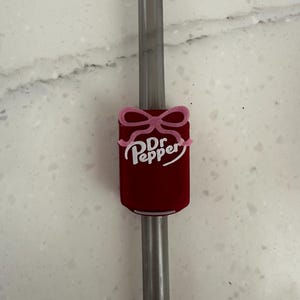 Dr Pepper Straw Topper. Fits the Stanley/Starbucks