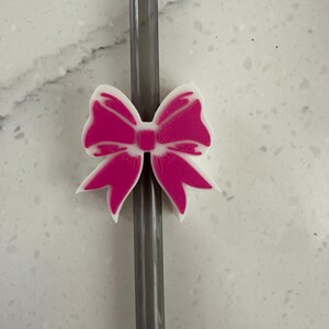 Bow Straw Toppers/Straw Buddy/Straw Charm. Fits the Stanley/Starbucks