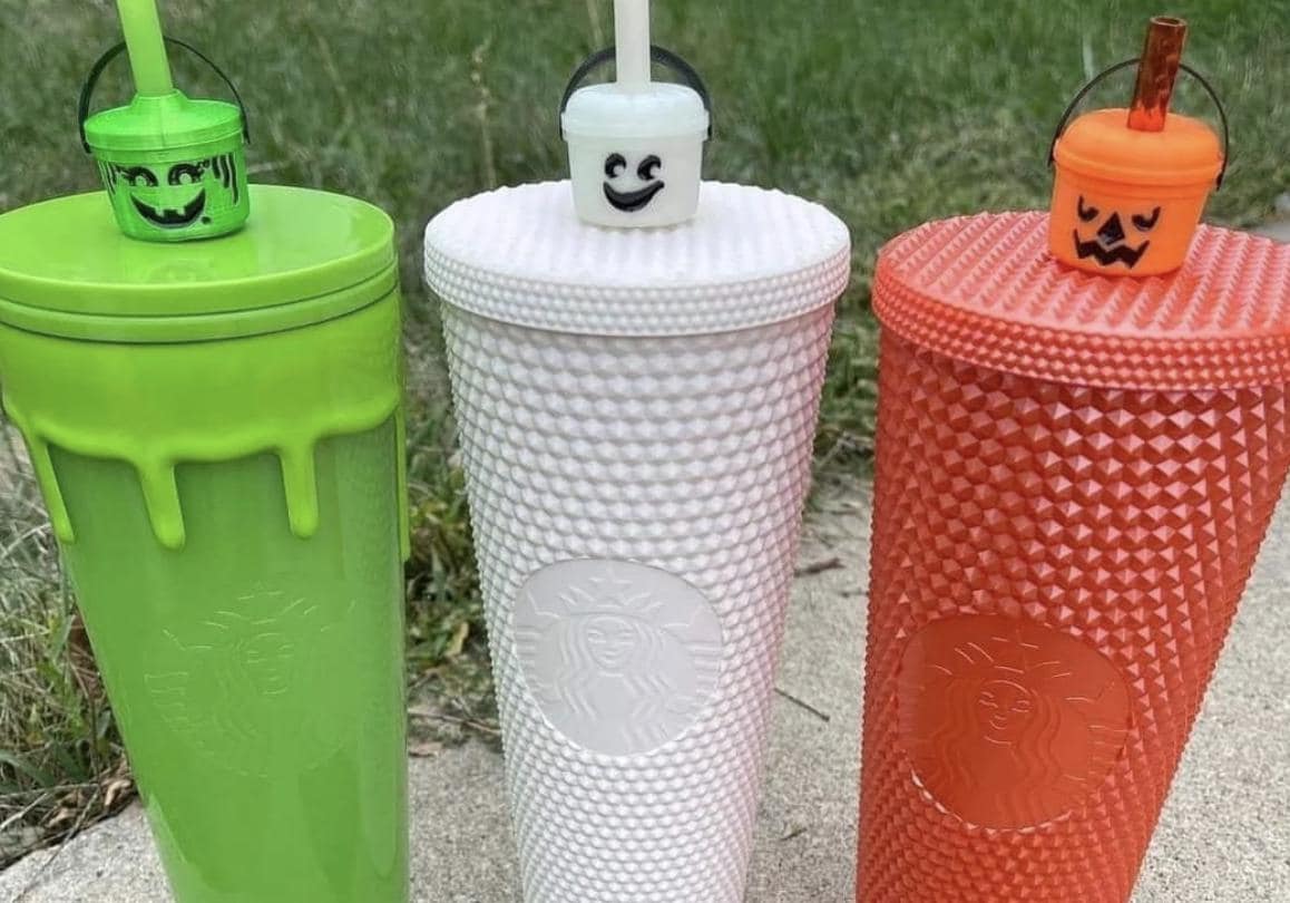 Custom 3D Printed Mcdonald's Boo Bucket Inspired Straw Topper Starbucks ...