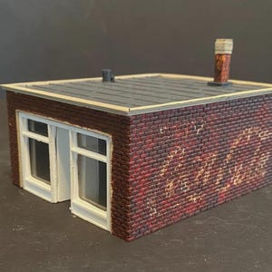 1/87 HO Scale Commercial Small Single Story Building Model Kit 1:87 Scale Kit
