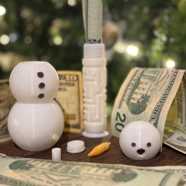 Snowman Maze Puzzle Gift Box, Christmas Gift for High School and College Students, Hidden Maze Puzzle, Cash Gift Box, Xmas Present Money