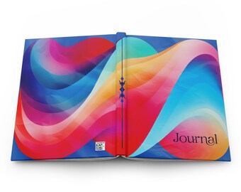 Vortici colorati, diario con copertina rigida, diario opaco colorato, quaderno, blocco per appunti, album da disegno, regalo per artisti, cancelleria, articoli per diario