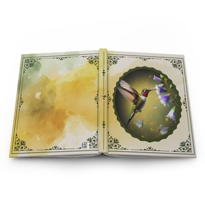 Hummingbird, Bird Journal, Hummingbird Lover, Diary, Notebook, Hummingbird Lover Journal, Gift, Hardcover Journal Matte