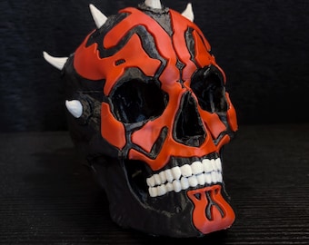 Maul Skull 3D printed Desktop and Wall Mounted