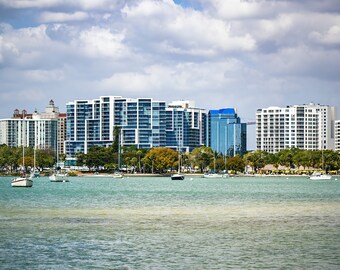 LIMITED EDITION  Panoramic of Downtown Sarasota Skyline, Sarasota Florida