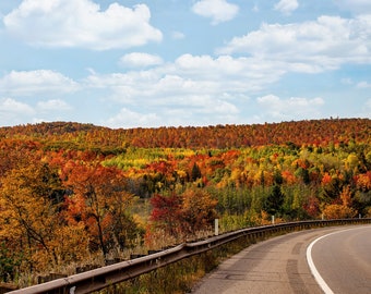 Marquette Michigan Roadside Fall Splendor