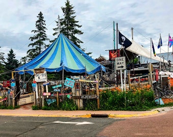 Tom's Burned Down Cafe on Madeline Island,  Wisconsin