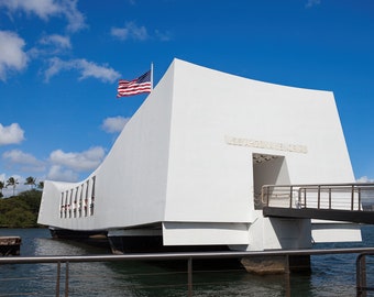 USS Arizona Memorial at Pearl Harbor, Oahu Hawaii